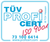 TUV PROFI证书ISO 9001 - 73 100 6414